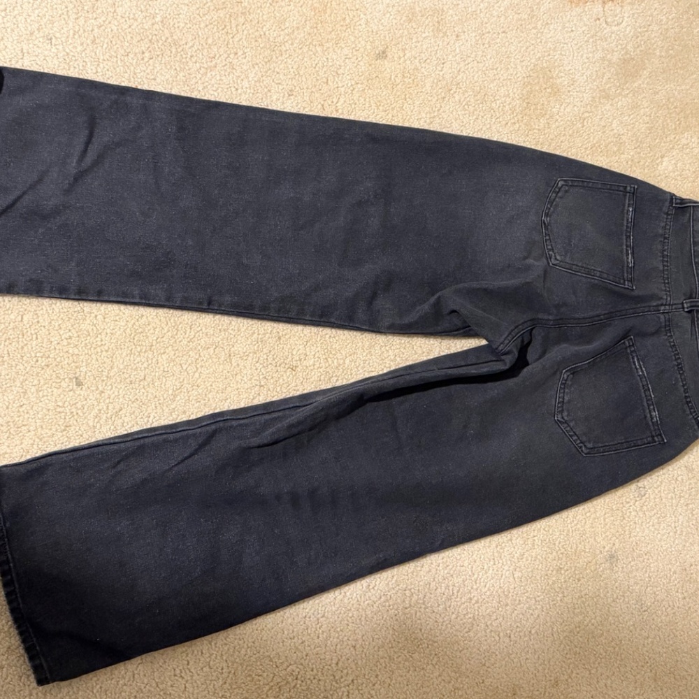 Black Wide Leg Jeans - Picture 2 of 3